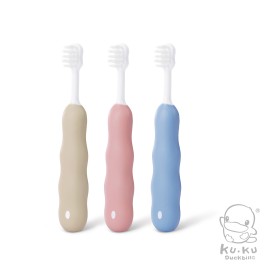 BÀN CHẢI ĐÁNG RĂNG LÔNG MỀM CHO BÉ 1-3 TUỔI, MÀU HỒNG ANH ĐÀO
