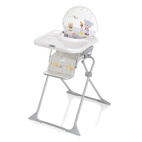 GHẾ ĂN CAO BREVI - JUNIOR, MÀU KEM NÂU PHỐI HÌNH VÀNG