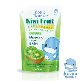 NƯỚC RỬA BÌNH SỮA HƯƠNG TRÁI CÂY KIWI  KUKU KU1081 - 600ML