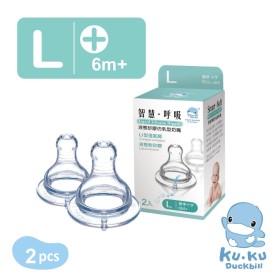 TY THAY BÌNH SỮA CỔ NHỎ DÒNG CHẢY CHỮ THẬP SIZE L KUKU KU5254 (VỈ 2 CÁI)