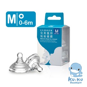 TY THAY BÌNH SỮA CỔ RỘNG SILICONE SIÊU MỀM DÒNG CHẢY TRÒN KUKU KU5287 - SIZE M