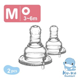 TY THAY SIÊU MỀM BÌNH SỮA CỔ NHỎ SIZE M KUKU KU5271A (VỈ 2 CÁI)