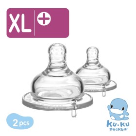 TY THAY SIÊU MỀM  BÌNH SỮA CỔ RỘNG SIZE XL KUKU KU5278A (VỈ 2 CÁI)