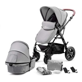 Bộ xe đẩy Kinderkraft MOOV2IN1 - Màu ghi