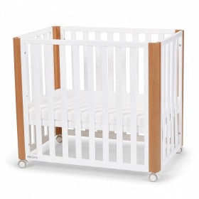 Giường cũi/Nôi đa năng 4in1 Kinderkraft KOYA - Màu trắng