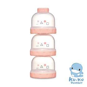 HỘP CHIA SỮA 3 NGĂN KU-PLUS KU5613 - MÀU HỒNG PHẤN