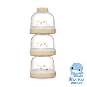 HỘP CHIA SỮA 3 NGĂN KU-PLUS KU5614 - MÀU BE